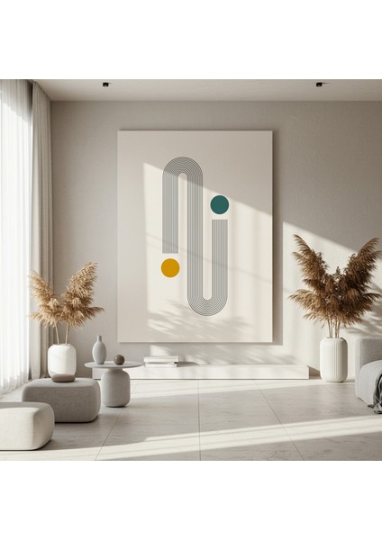 Minimalist Geometrik Soyut Sanat Tablosu fırsatları