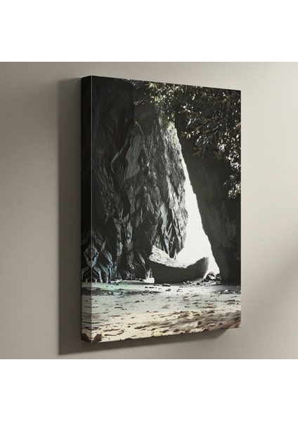 Sahil Mağarası Manzarası Tablosu