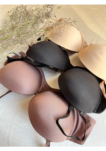 Straplez Double Push Up, Ekstra Dolgulu Mikro Siyah Sütyen modelleri