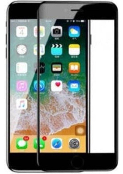 Apple iPhone 6S 6D Tam Kaplayan Full Cam Ekran Koruyucu Siyah
