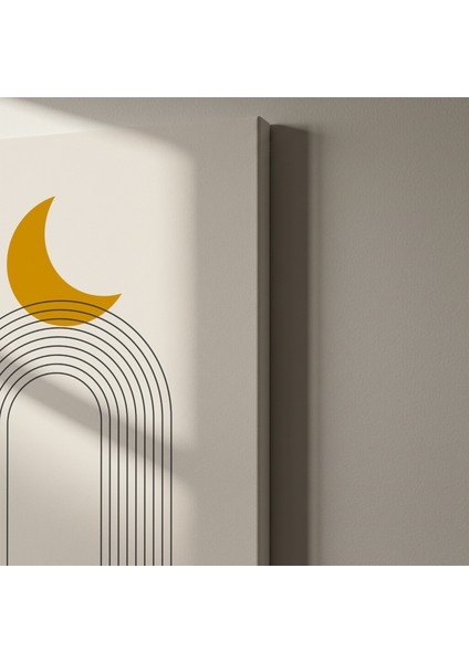 Ay ve Gökkuşağı Soyut Sanat Tablosu indirimleri