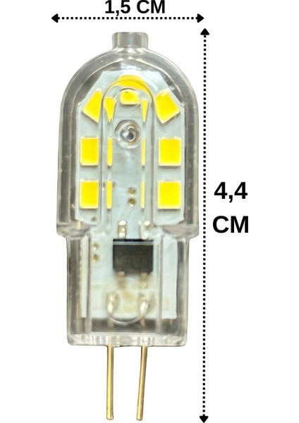 (4 adet) Osaka 3W Beyaz Işık (6500K) G4 Duylu (Iğne Bacak) LED Kapsül Ampul fiyatları