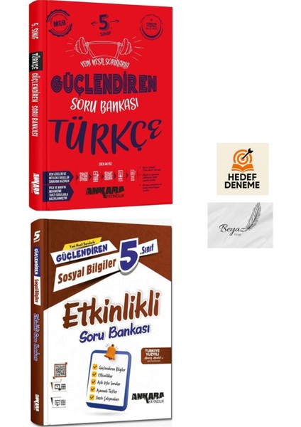 Ankara 5.sınıf Güçlendiren Türkçe Soru Sosyal Etkinlikli Soru Bankası Hedef Deneme