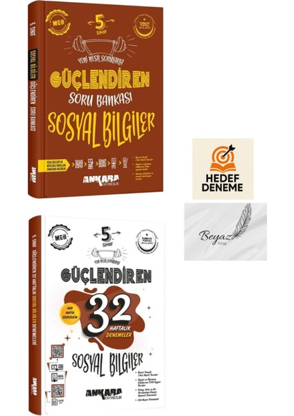 Ankara 5.sınıf Güçlendiren Sosyal Soru 32 Haftalık Sosyal Denemeleri Hedef Deneme