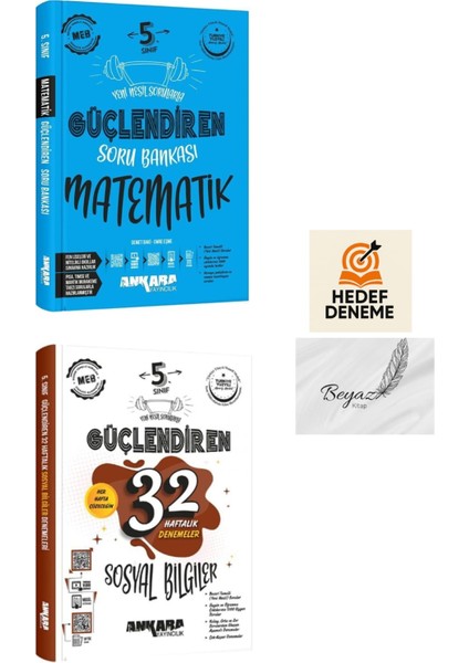 Ankara 5.sınıf Güçlendiren Matematik Soru 32 Haftalık Sosyal Denemeleri Hedef Deneme