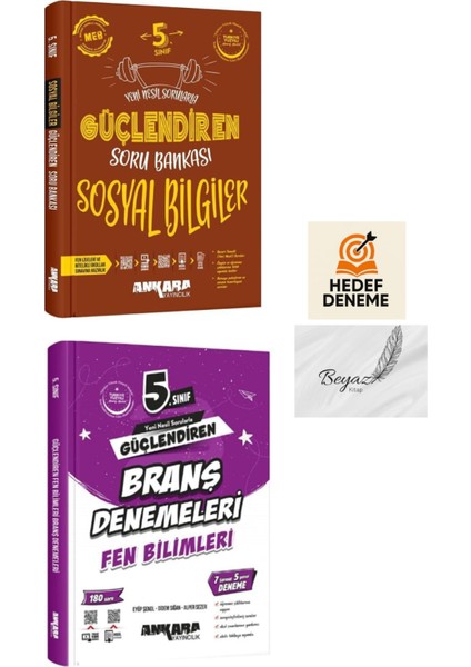 Ankara 5.sınıf Güçlendiren Sosyal Soru Fen Branş Denemeleri Hedef Deneme