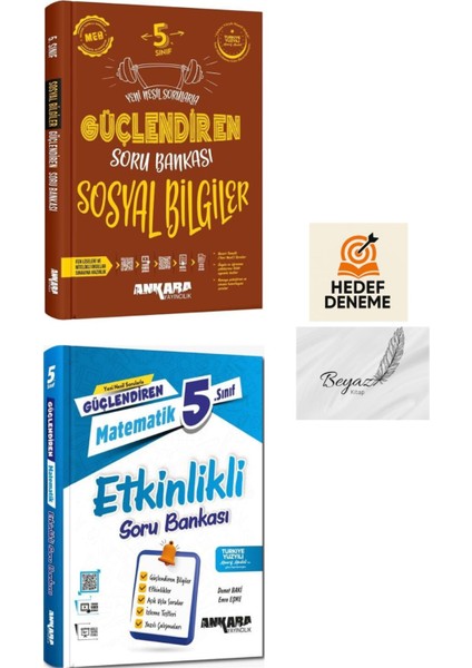 Ankara 5.sınıf Güçlendiren Sosyal Soru Matematik Etkinlikli Soru Bankası Hedef Deneme