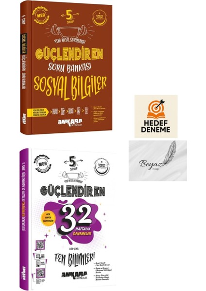 Ankara 5.sınıf Güçlendiren Sosyal Soru 32 Haftalık Fen Bilimleri Denemeleri Hedef Deneme
