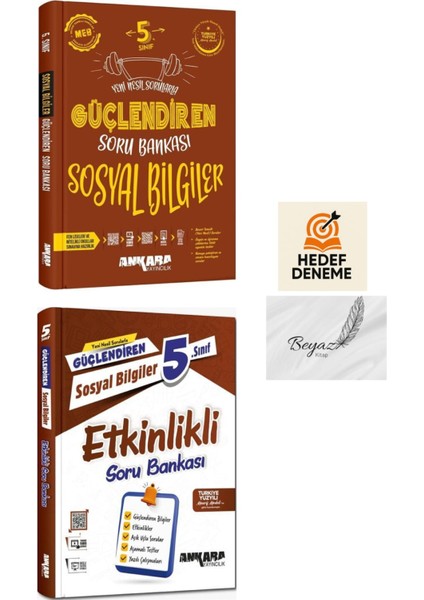 Ankara 5.sınıf Güçlendiren Sosyal Soru Sosyal Etkinlikli Soru Bankası Hedef Deneme