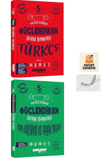 Ankara 5.sınıf Güçlendiren Türkçe Din Kültürü ve Ahlak Bilgisi Soru Bankası Hedef Deneme
