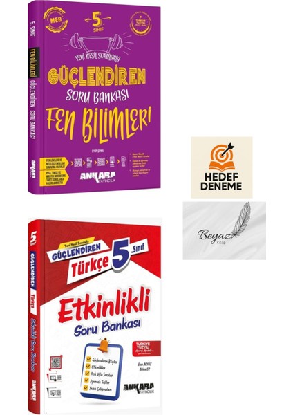 Ankara 5.sınıf Güçlendiren Fen Bilimleri Soru Türkçe Etkinlikli Soru Bankası Hedef Deneme