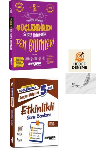 Ankara 5.sınıf Güçlendiren Fen Bilimleri Soru Sosyal Etkinlikli Soru Bankası Hedef Deneme