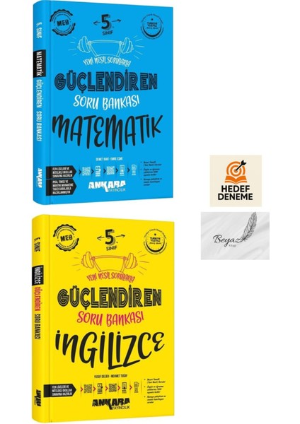 Ankara 5.sınıf Güçlendiren Matematik Ingilizce Soru Bankası Hedef Deneme