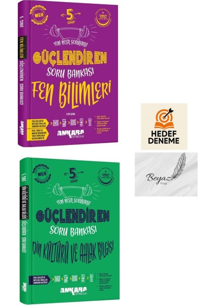 Ankara 5.sınıf Güçlendiren Fen Bilimleri Din Kültürü Soru Bankası Hedef Deneme