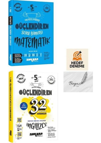 Ankara 5.sınıf Güçlendiren Matematik Soru 32 Haftalık Ingilizce Denemeleri Hedef Deneme