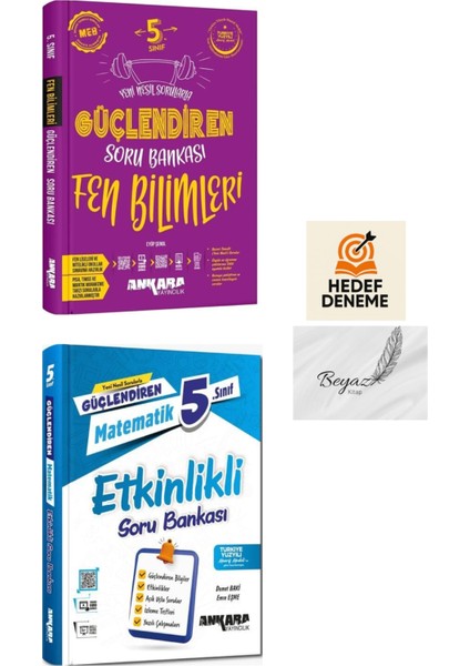 Ankara 5.sınıf Güçlendiren Fen Bilimleri Soru Matematik Etkinlikli Soru Bankası Hedef Deneme