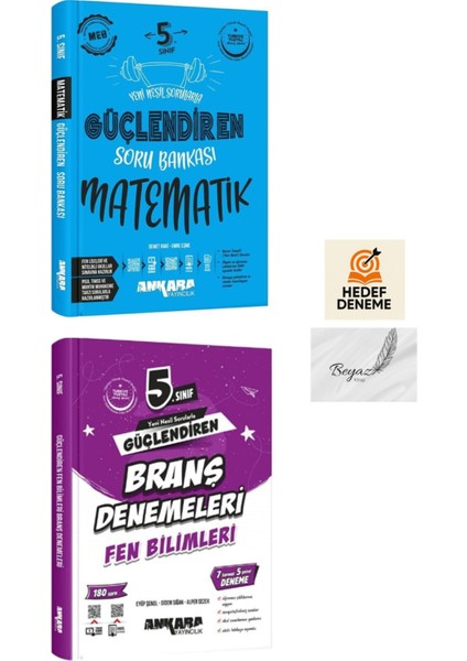 Ankara 5.sınıf Güçlendiren Matematik Soru Fen Bilimleri Branş Denemeleri Hedef Deneme