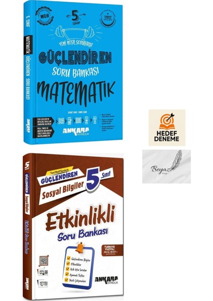 Ankara 5.sınıf Güçlendiren Matematik Soru Sosyal Etkinlikli Soru Bankası Hedef Deneme