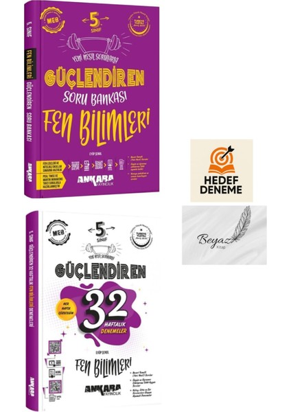 Ankara 5.sınıf Güçlendiren Fen Bilimleri Soru 32 Haftalık Fen Denemeleri Hedef Deneme