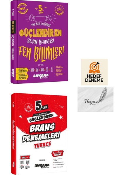 Ankara 5.sınıf Güçlendiren Fen Bilimleri Soru Türkçe Branş Denemeleri Hedef Deneme