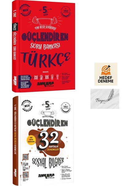Ankara 5.sınıf Güçlendiren Türkçe Soru 32 Haftalık Sosyal Denemeleri Hedef Deneme