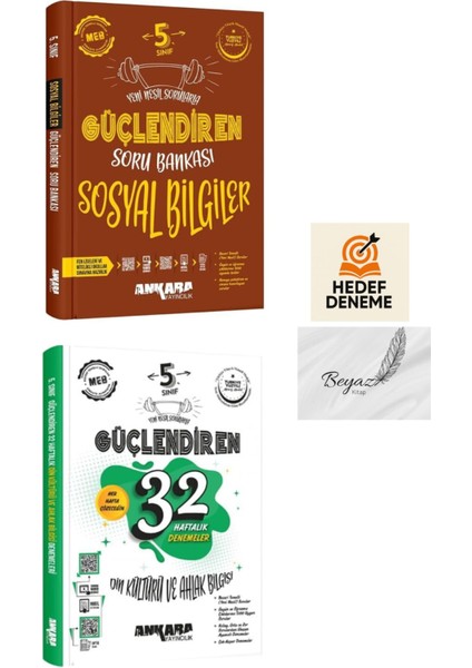 Ankara 5.sınıf Güçlendiren Sosyal Soru 32 Haftalık Din Kültürü Denemeleri Hedef Deneme