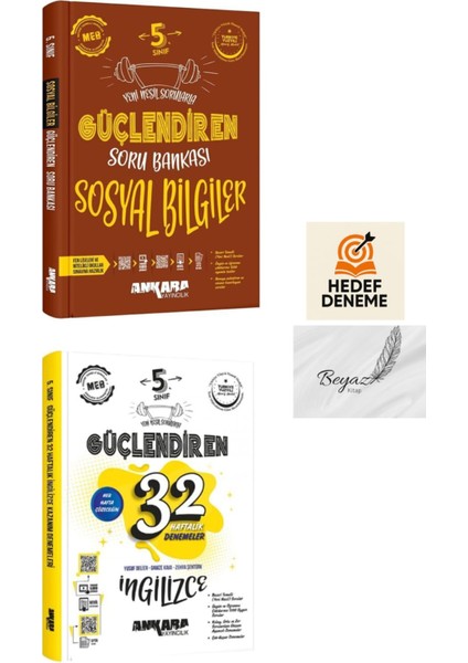 Ankara 5.sınıf Güçlendiren Sosyal Soru 32 Haftalık Ingilizce Denemeleri Hedef Deneme