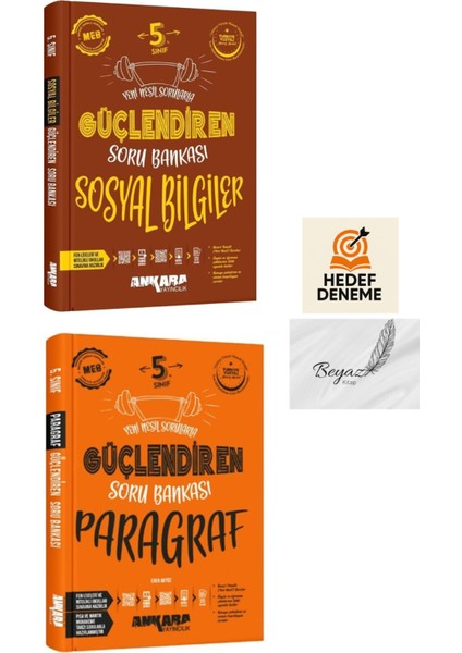 Ankara 5.sınıf Güçlendiren Sosyal Bilgiler Paragraf Soru Bankası Hedef Deneme