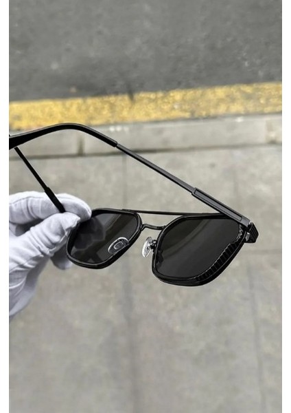 Erkek Güneş Gözlüğü UV400 Koruma Parlak Siyah fırsatları