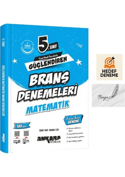 Ankara 5.sınıf Güçlendiren Matematik Branş Denemeleri Hedef Deneme