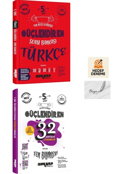 Ankara 5.sınıf Güçlendiren Türkçe Soru 32 Haftalık Fen Bilimleri Denemeleri Hedef Deneme