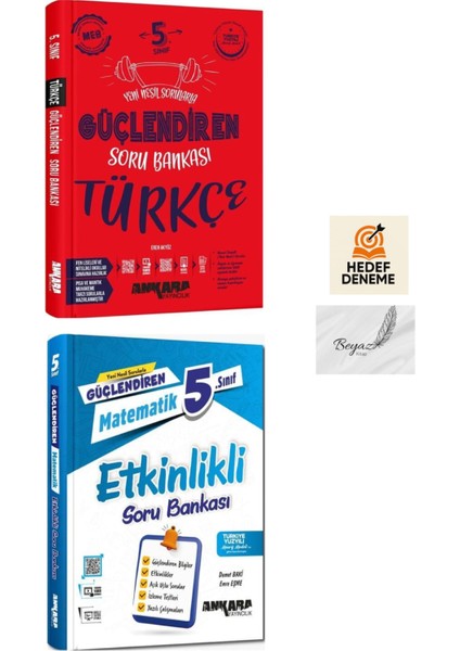 Ankara 5.sınıf Güçlendiren Türkçe Soru Matematik Etkinlikli Soru Bankası Hedef Deneme