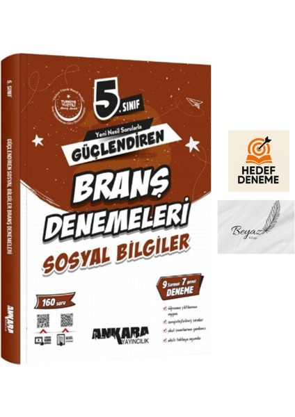 Ankara 5.sınıf Güçlendiren Sosyal Bilgiler Branş Denemeleri Hedef Deneme