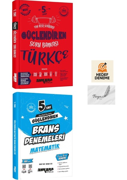 Ankara 5.sınıf Güçlendiren Türkçe Soru Matematik Branş Denemeleri Hedef Deneme