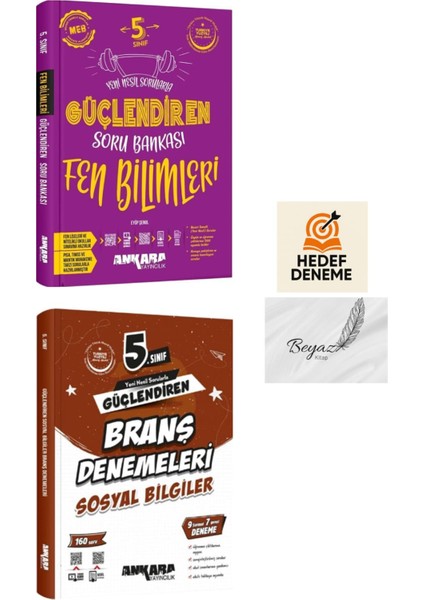 Ankara 5.sınıf Güçlendiren Fen Bilimleri Soru Sosyal Branş Denemeleri Hedef Deneme