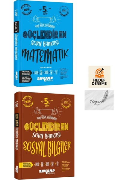 Ankara 5.sınıf Güçlendiren Matematik Sosyal Bilgiler Soru Bankası Hedef Deneme