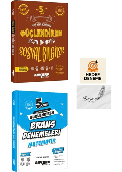 Ankara 5.sınıf Güçlendiren Sosyal Soru Matematik Branş Denemeleri Hedef Deneme