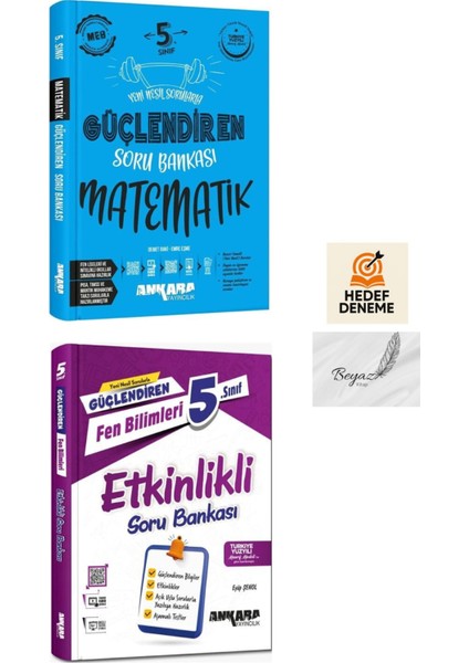 Ankara 5.sınıf Güçlendiren Matematik Soru Fen Bilimleri Etkinlikli Soru Bankası Hedef Deneme