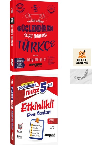Ankara 5.sınıf Güçlendiren Türkçe Soru Türkçe Etkinlikli Soru Bankası Hedef Deneme