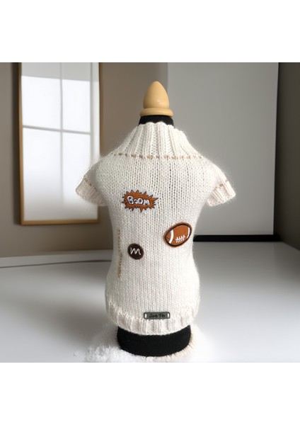 Köpek Için Boom Football Beyaz Kazak fiyatları