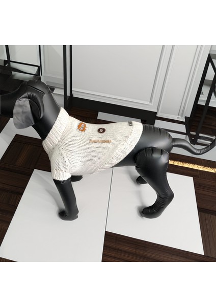 Köpek Için Boom Football Beyaz Kazak modelleri