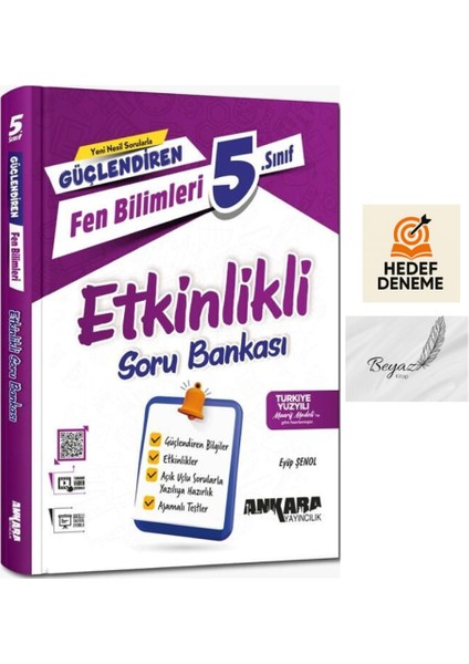 Ankara 5.sınıf Güçlendiren Etkinlikli Fen Bilimleri Soru Bankası Hedef Deneme