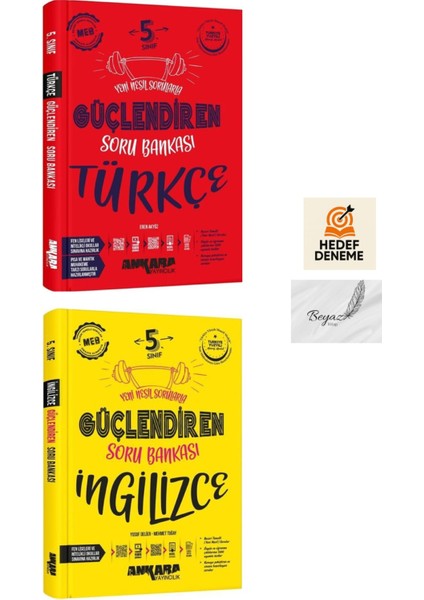 Ankara 5.sınıf Güçlendiren Türkçe Ingilizce Soru Bankası Hedef Deneme