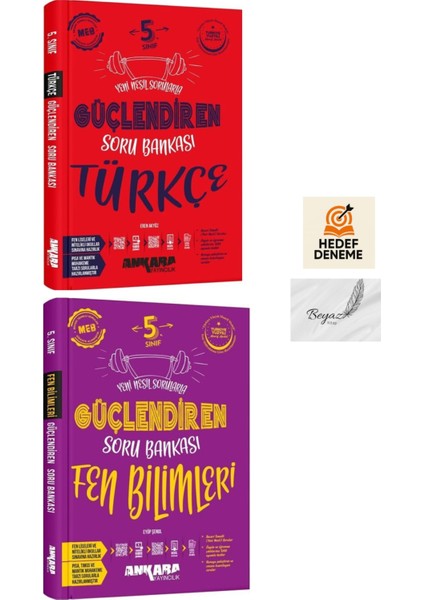 Ankara 5.sınıf Güçlendiren Türkçe Fen Bilimleri Soru Bankası Hedef Deneme
