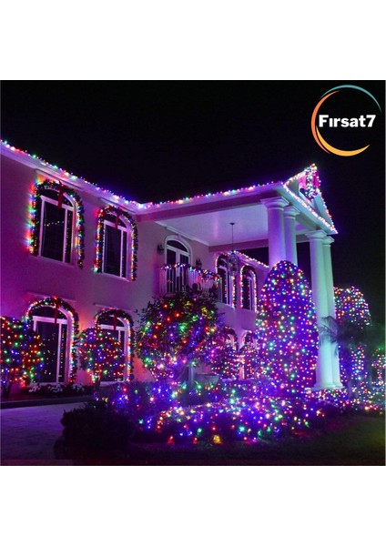 Solar 100 Ledli Rgb Işık 11 Metre Bahçe Aydınlatma Iç ve Dış Mekan Dekorasyon Güneş Enerjili LED fiyatları