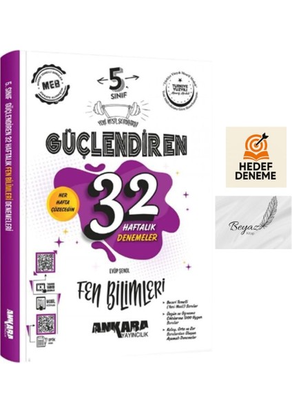 Ankara 5.sınıf Güçlendiren 32 Haftalık Fen Bilimleri Denemeleri Hedef Deneme