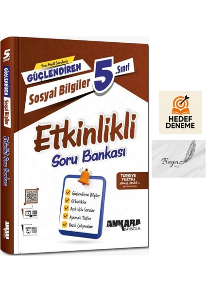Ankara 5.sınıf Güçlendiren Etkinlikli Sosyal Bilgiler Soru Bankası Hedef Deneme