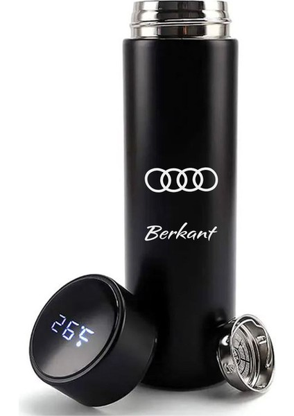 Kişiye Özel 500ML Dijital Göstergeli 304 Çelik Araç Baskılı Akıllı Termos - Isı Korumalı Şişe fiyatları