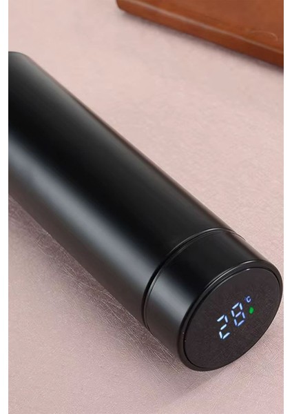 Kişiye Özel 500ML Dijital Göstergeli 304 Çelik Araç Baskılı Akıllı Termos - Isı Korumalı Şişe modelleri