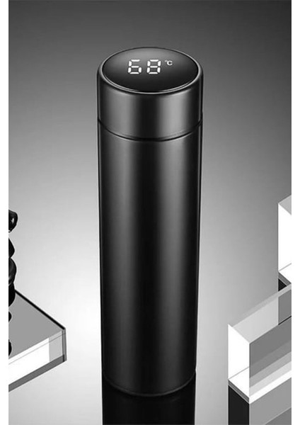 Kişiye Özel 500ML Dijital Göstergeli 304 Çelik Araç Baskılı Akıllı Termos - Isı Korumalı Şişe fırsatları